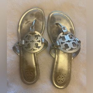 Tory burch Miller gold in color, size 10